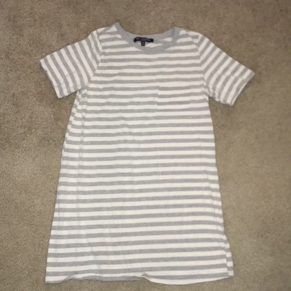Striped T-shirt Dress with Pocket - Picture 2 of 6